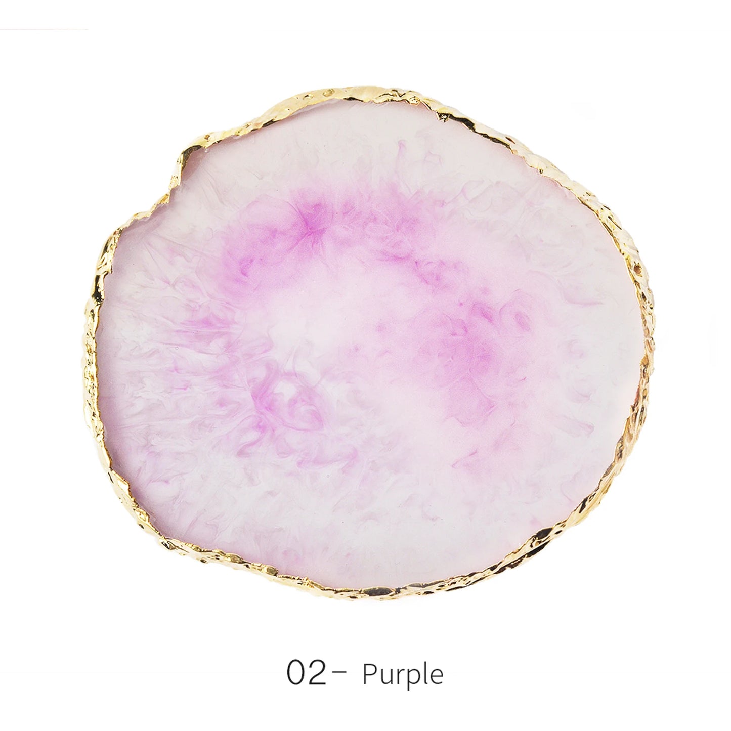 1PC Round Resin Agate Stone Nail Art Palette False Nail Tips Mixing Color Drawing Pallet Gel Polish Display Shelf Manicure Tool
