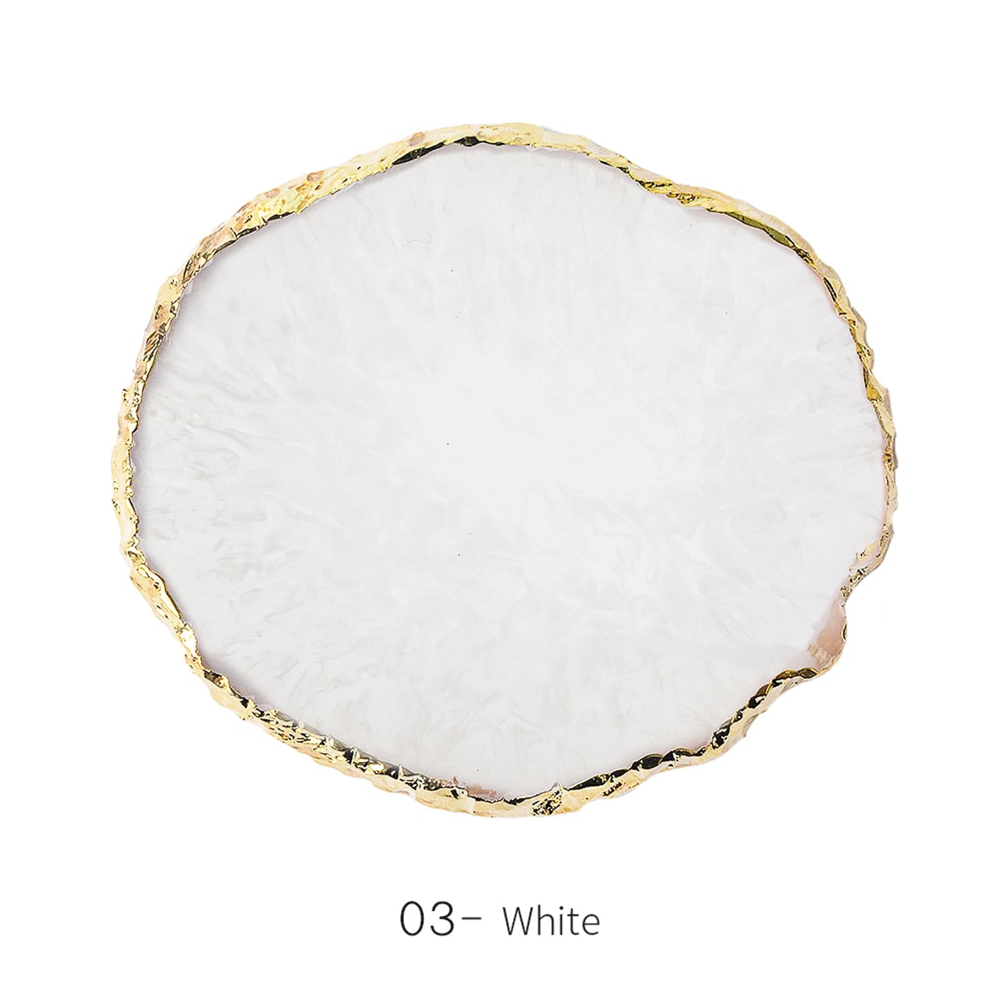 1PC Round Resin Agate Stone Nail Art Palette False Nail Tips Mixing Color Drawing Pallet Gel Polish Display Shelf Manicure Tool