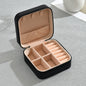 1pc Portable Jewelry Storage Box Home Travel Earrings Necklace Ring Jewelry Box Mini Layered Jewelry Display Case